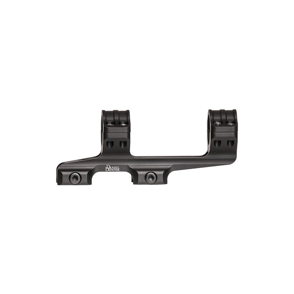 Daniel Defense 30mm 6061 T6 Aluminum 1-Piece Double Ring Scope Mount, Hardcoat Anodized Black - 047-07146 - Daniel Defense