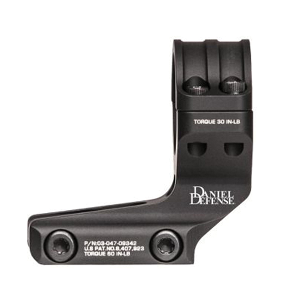 Daniel Defense 30mm 1-Piece Single Scope Ring Mount, Black - 047-07195 - Daniel Defense