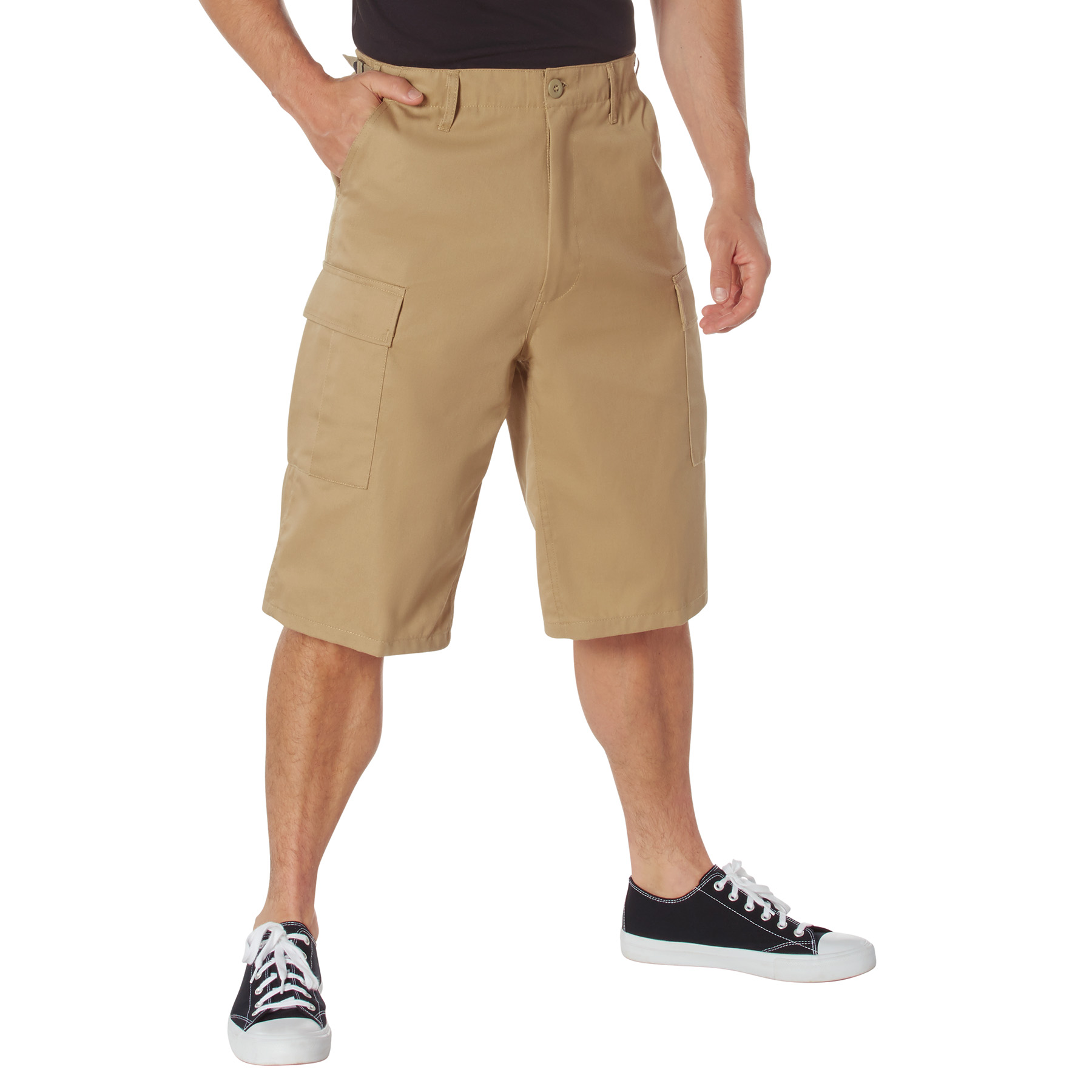 Rothco Rothco Long Length Bdu Shorts - Khaki, Small