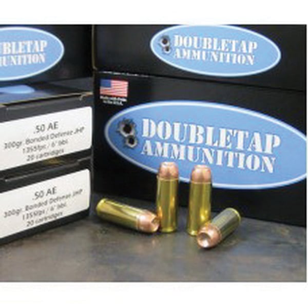 DoubleTap Ammunition Bonded Defense 300 gr JHP .50 AE Ammo - 50AE300BF