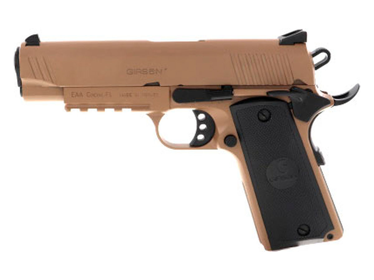 EAA Corp Girsan MC1911C (Commander) 9mm Pistol, FDE - 390054 - Eaa