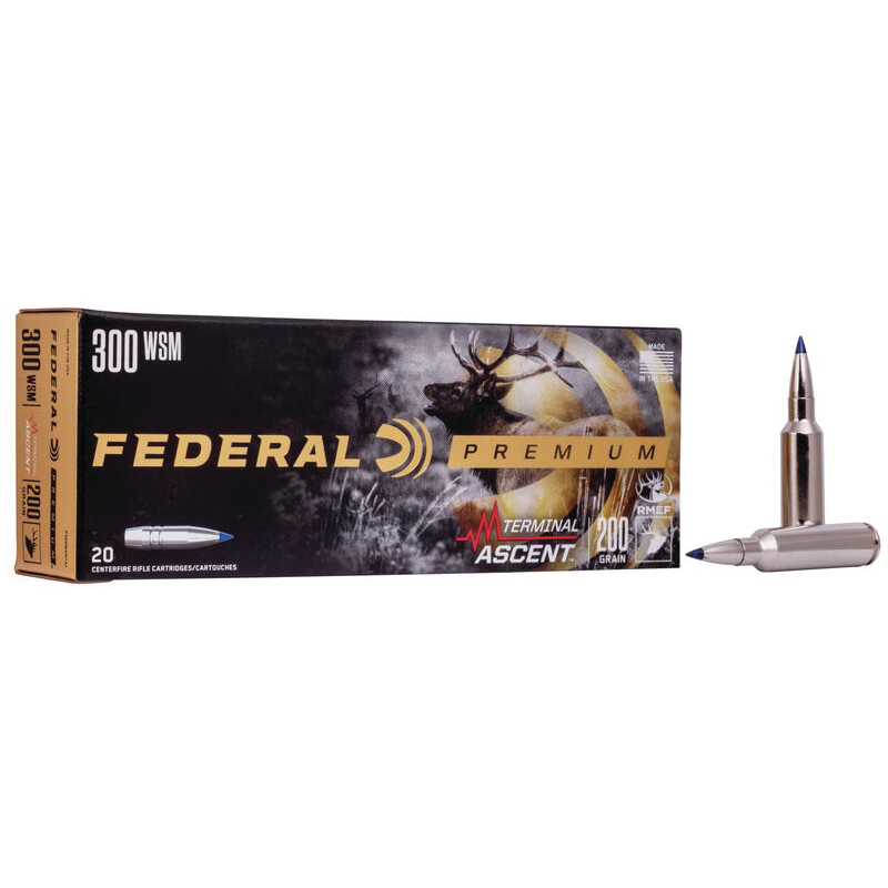 Federal 200 gr Terminal Ascent .300 WSM Ammo, 20/pack - P300WSMTA1 - Federal