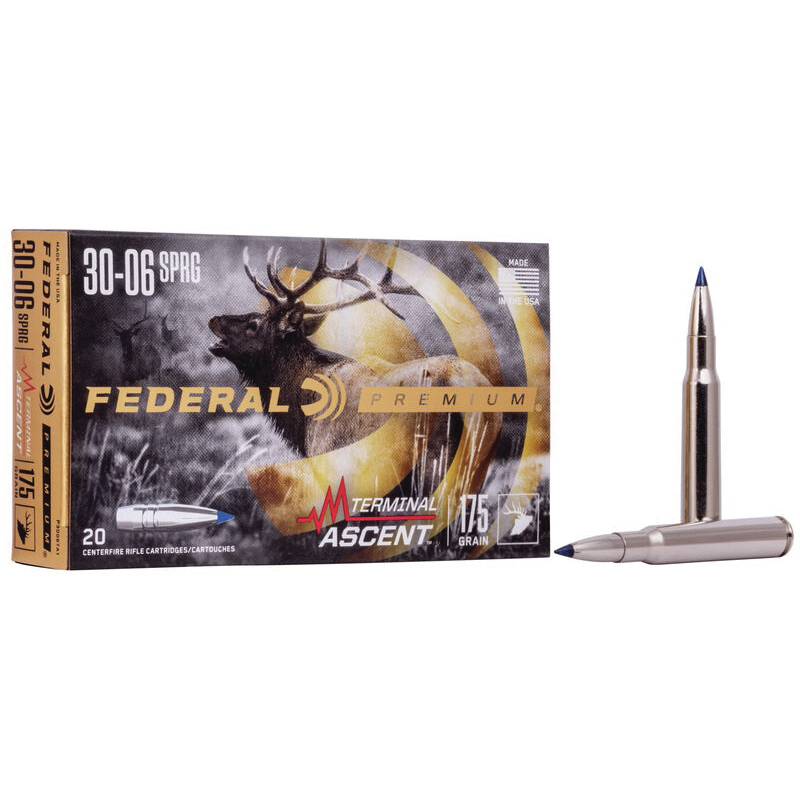 Federal 175 gr Terminal Ascent .30-06 Spfld Ammo, 20/pack - P3006TA1 - Federal