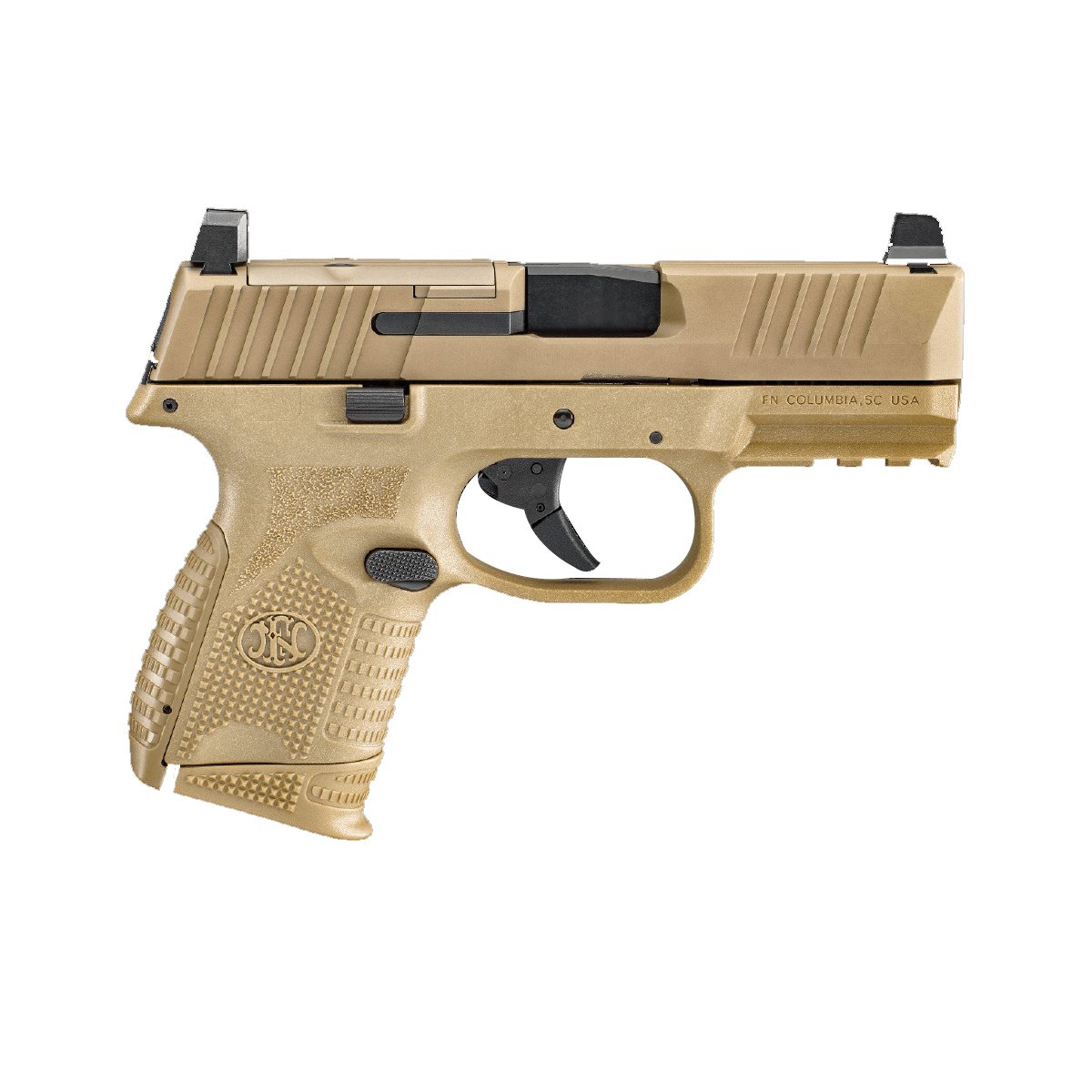 FNH FN 509 Compact MRD 9mm Pistol, FDE - 66100575 - Fnh