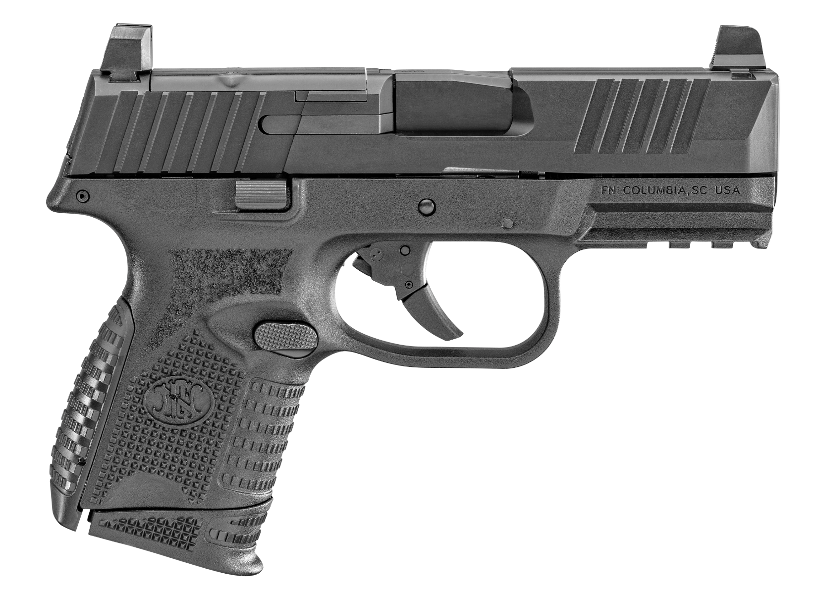 FNH FN 509 Compact MRD 9mm 3.7" 10rd Pistol, Black - 66100572 - Fnh