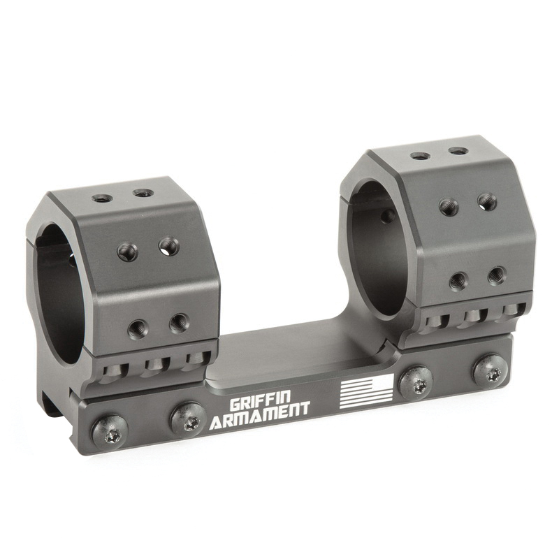 Griffin Armament 34mm 1.18" SPRM 1-Piece 0 MOA Standard Mount, Anodized Black - SM1.18H34MM - Griffin Armament