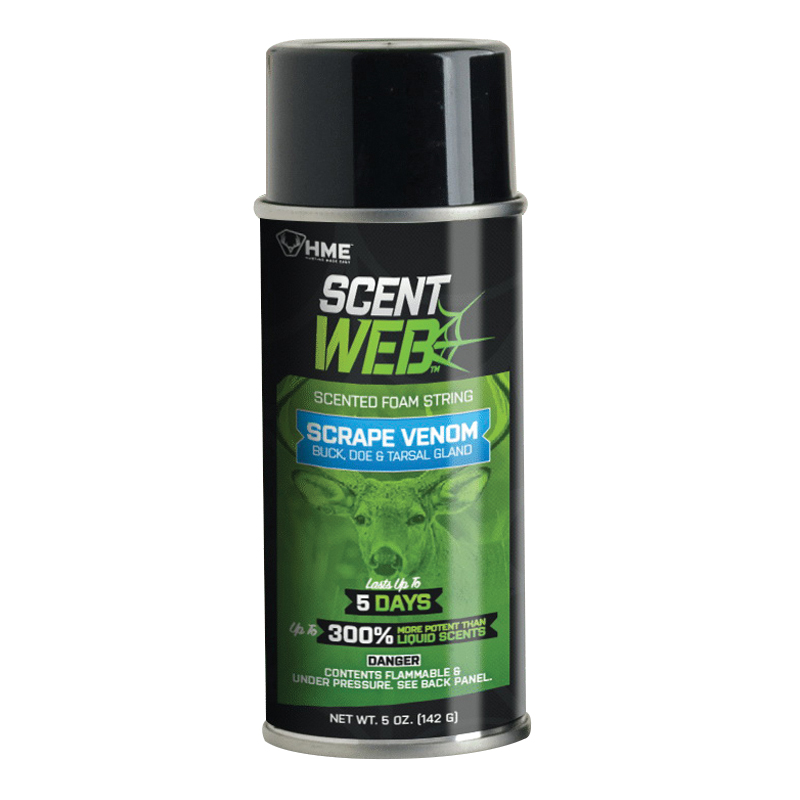 HME Scent Web Scented Foam String, 5 oz Can, Scrape Venom - SW-SCRPVEN - Hme