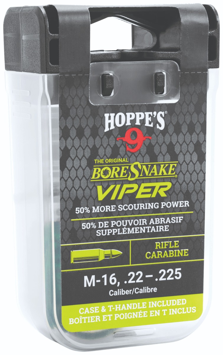 Hoppe's BoreSnake Viper Den Bore Cleaning Rope, M-16/.22 to .223 Rem/5.56 - 24011VD - Hoppe's