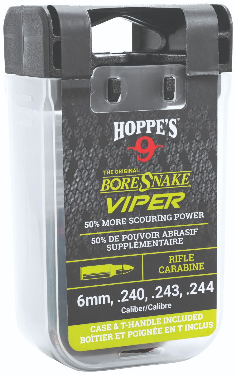 Hoppe's BoreSnake Viper Den Bore Cleaning Rope, 6mm/.240 to .244 - 24012VD - Hoppe's