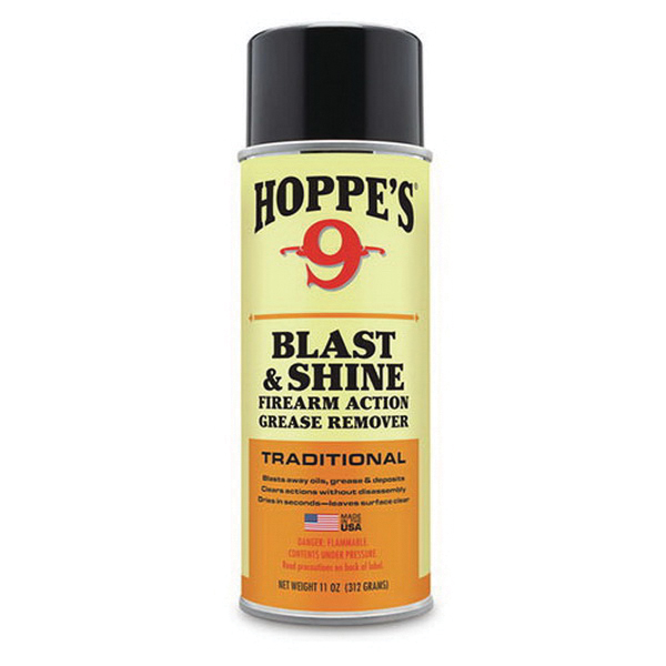 Hoppe's Traditional Blast and Shine Grease Remover, 11 oz Aerosol - CD1 - Hoppe's