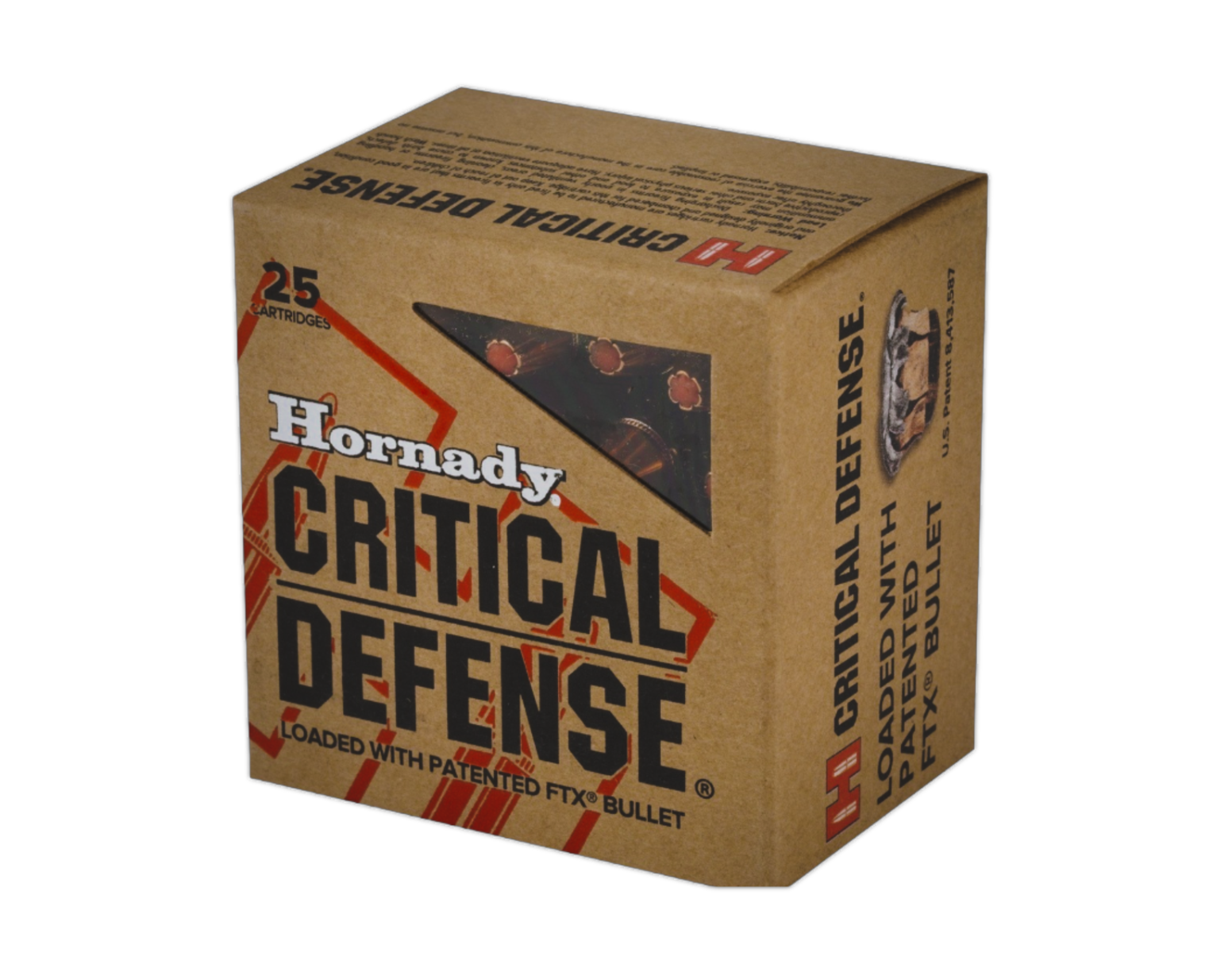 Hornady Critical Defense .327 Fed. Magnum 80 gr FTX Ammo, 25rds - 90061 - Hornady