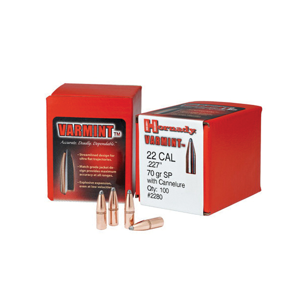 Hornady Varmint .22 45 gr HP Rifle Bullet, 100/box - 2229 - Hornady
