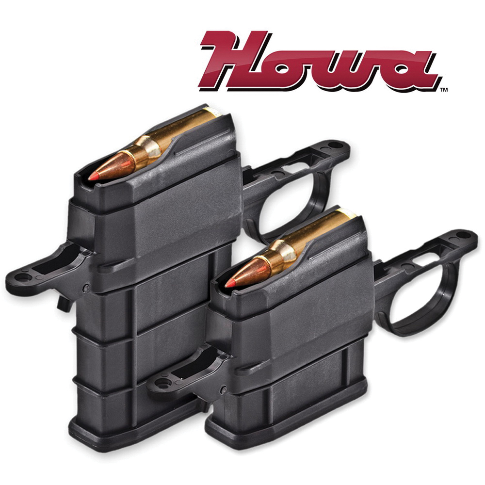 Howa 5 Round 6.5 Crd Detachable Magazine Kit w/ Floor Plate, Black - ATIK5R65CR - Howa