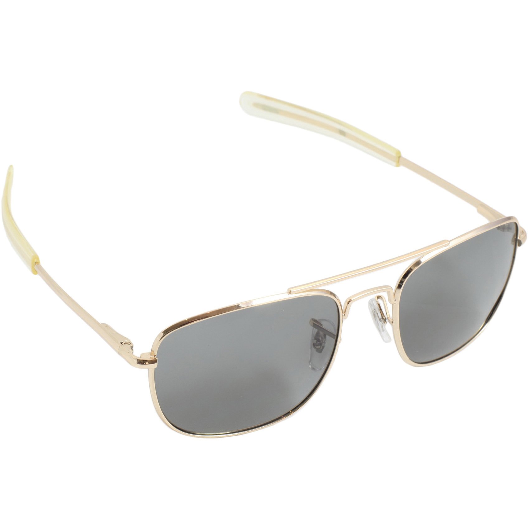 CampCo Humvee Pilot Sunglasses, Gray Lens - HMV-52B-GOLD - Humvee Accessories