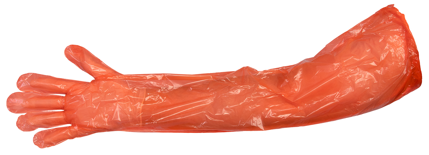 Hunter's Specialties Large Field Dressing Gloves, White & Orange, 2/pack - 01071 - Hunter's Specialties