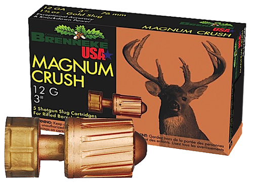 Brenneke USA Magnum Crush 12 Gauge 3" Shotgun Slug, 5/box - SL-123CMR - Brenneke Usa