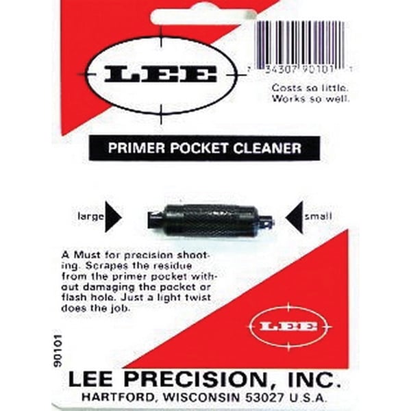 Lee Precision Black Steel Primer Pocket Cleaner, .204 Ruger/.50 BMG - 90101 - Lee Precision, Inc.