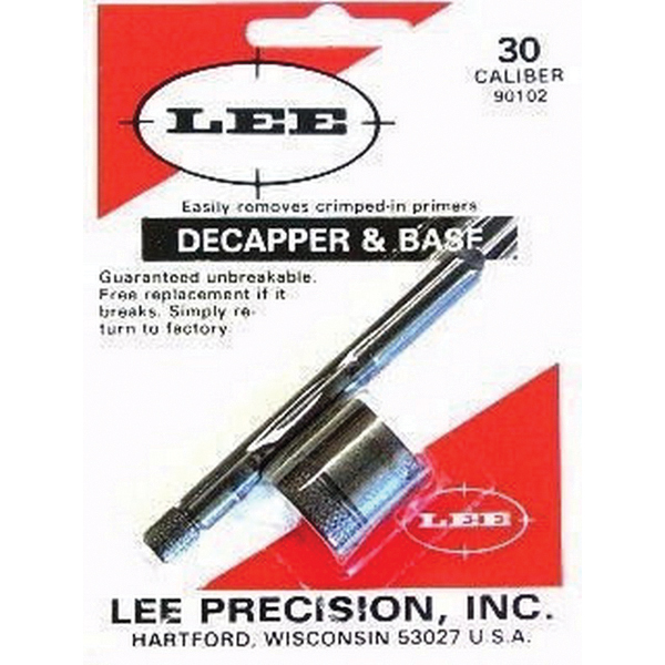 Lee Precision .30 Steel Decapper and Base - 90102 - Lee Precision, Inc.