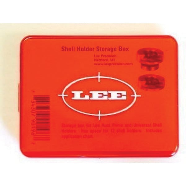 Lee Precision 12 Round Shell Holder Storage Box, Red - 90196 - Lee Precision, Inc.