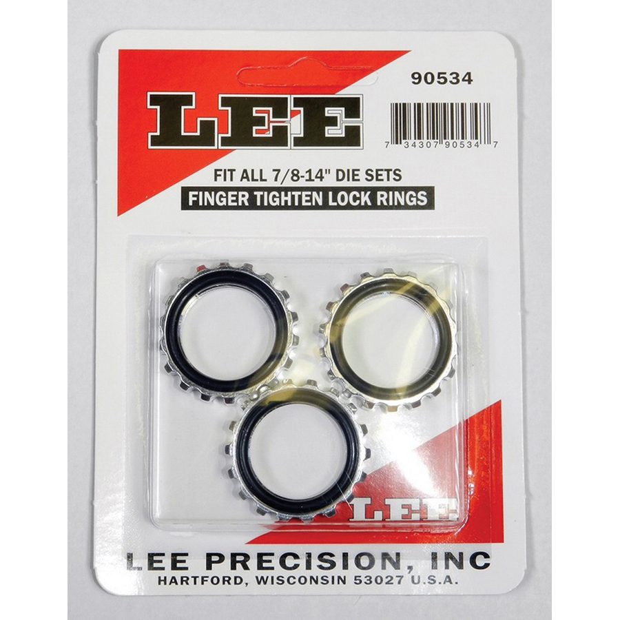 Lee Precision Self Lock Ring, 7/8-14, 3/pack - 90534 - Lee Precision, Inc.