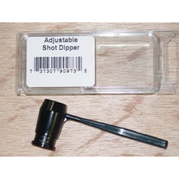 Lee Precision 0.875 to 1.875 oz Plastic Adjustable Shot Dipper, Black - 90973 - Lee Precision, Inc.