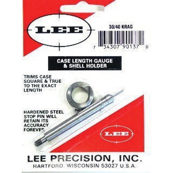 Lee Precision .30-40 Krag Steel Case Length Gauge, for Cutter, Lock Stud or Zip Trim - 90137 - Lee Precision, Inc.