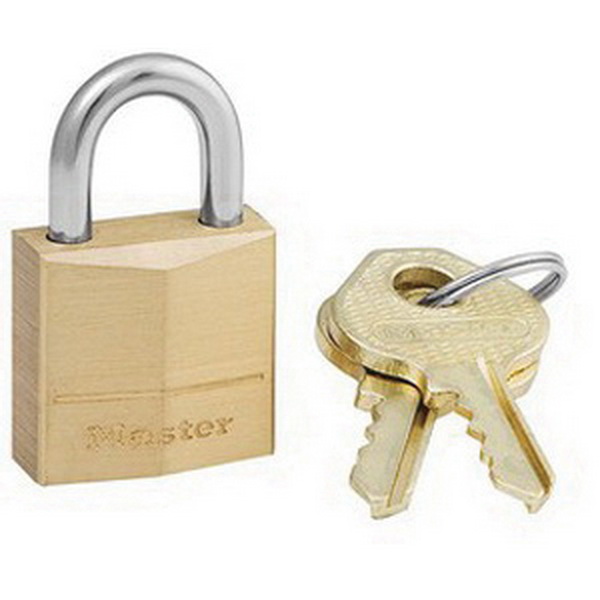 Master Lock Padlock, Brass - 120D - Master Lock