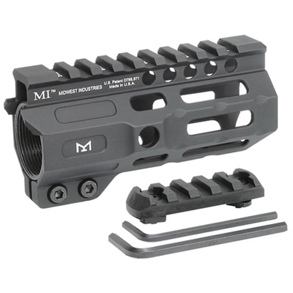 Midwest Industries MI Combat Rail M-Lok 4.5" AR-15 1-Piece Free Float Handguard - MICRM45 - Midwest Industries