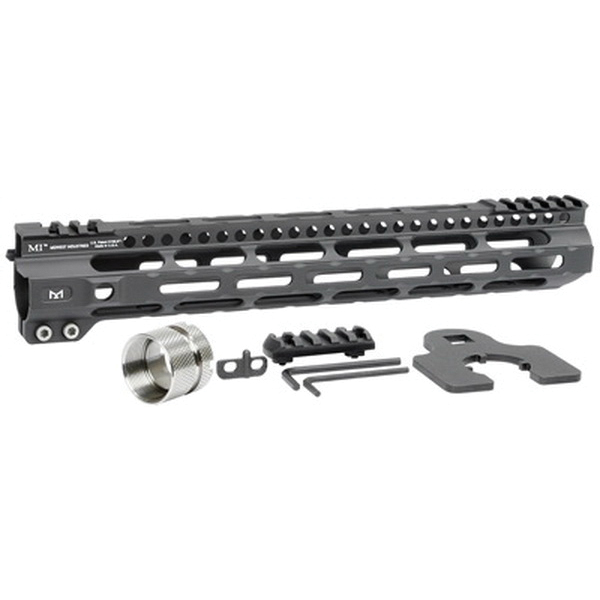 Midwest Industries MI Ultra Lightweight M-Lok 12.625" AR-15 1-Piece Free Float Handguard - MIULW12625 - Midwest Industries