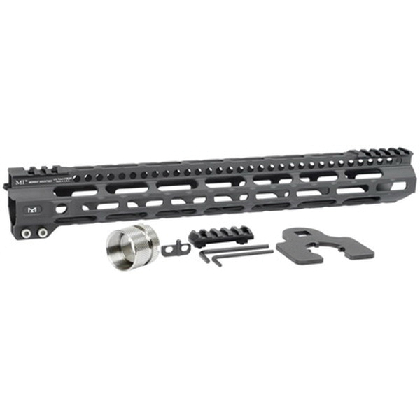 Midwest Industries MI Ultra Lightweight M-Lok 15" AR-15 1-Piece Free Float Handguard - MIULW15 - Midwest Industries