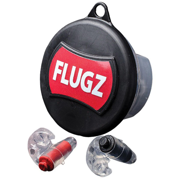 Otis Flugz 21 dB Inside the Ear Formble Earplugs, Black/Red - FG-FL-1C - Otis
