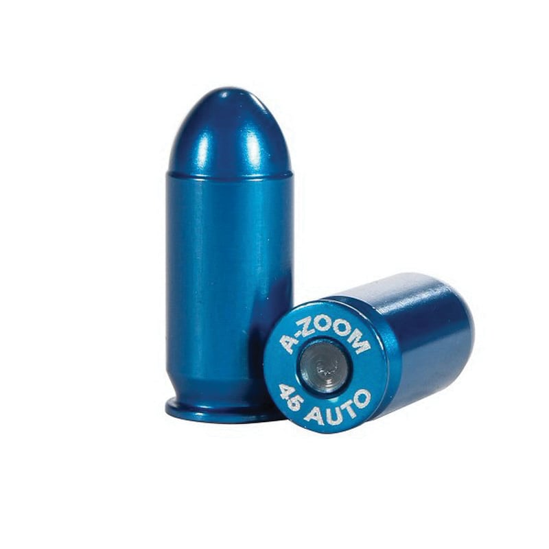 A-Zoom Aluminum Value Pack Snap Cap, .45 ACP, 10/pack - 15315