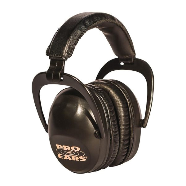 Pro Ears Ultra Sleek 26 dB Over the Head Passive Earmuff, Black - PEUSB - Pro Ears