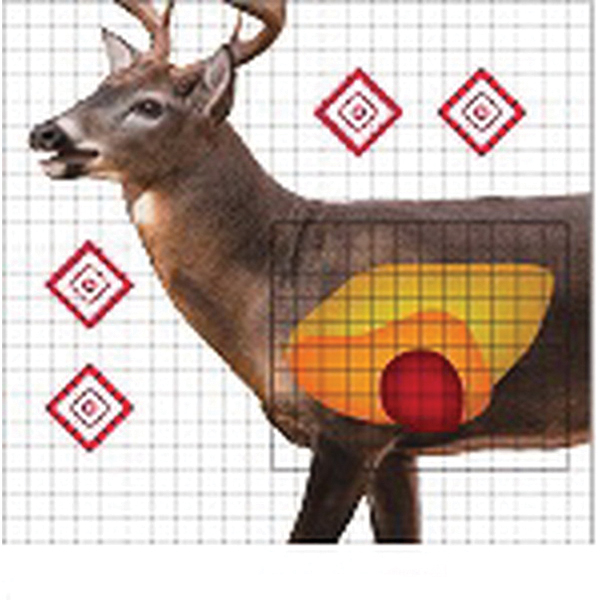 ProShot Splatter Shot 25" x 25" Life-Size Whitetail Deer Sight-in Target, 5/pack - WDSI-5PK - Proshot