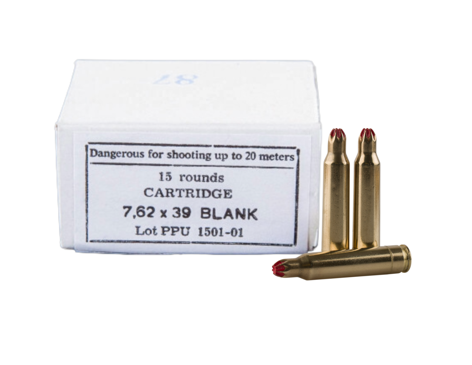 Prvi Partizan 7.62x39mm Blank Ammo, 15rds - PPB739 - Prvi Partizan