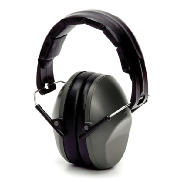 Pyramex Safety VG90 24 dB Over the Head Earmuff, Gray - VGPM9010C