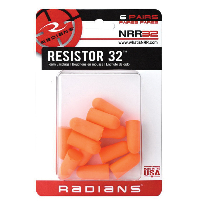 Radians 32 dB Corded Ear Plug, Orange - FP8000BP - Radians