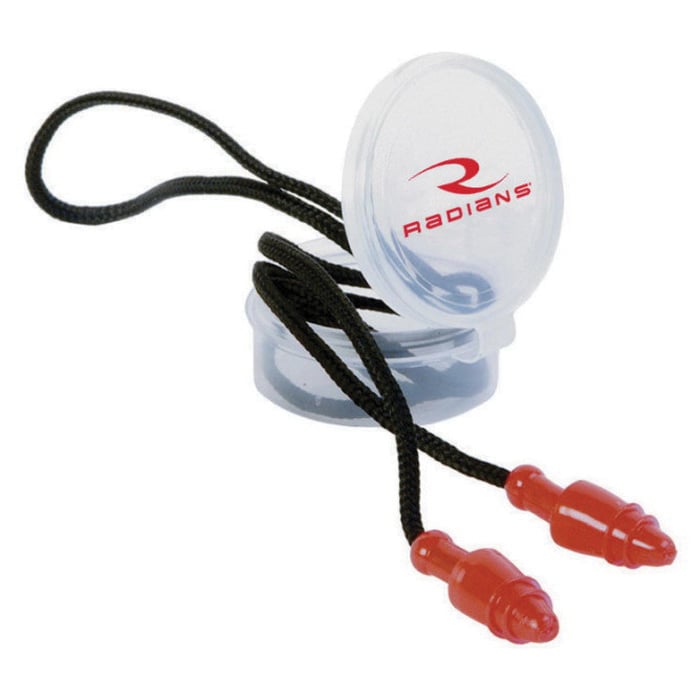 Radians 28 dB Corded Ear Plug, Red/Black - JP3150HC