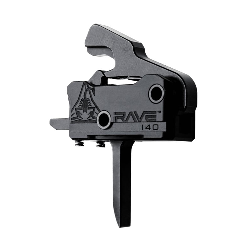 Rise Armament Rave 140 Single-Stage Flat Drop-In Trigger, Black -T017F-BLK - Rise Armament