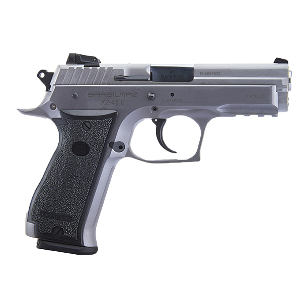 SAR USA K2 45C Compact Steel Framed Pistol .45 ACP 4.20" 13rd, Stainless - K245CST - Sar Usa