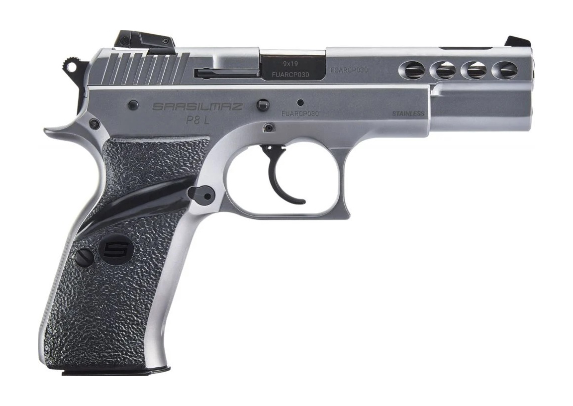SAR USA P8L Steel Framed Pistol 9mm 4.6" 17rd, Stainless - P8LST - Sar Usa