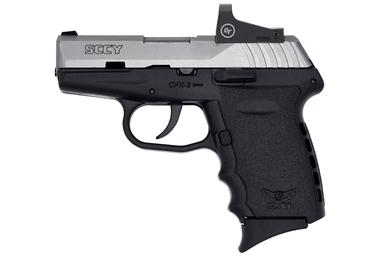 SCCY CPX-2RD 9mm Pistol, Black/Stainless - CPX-2TTRDDE - Sccy