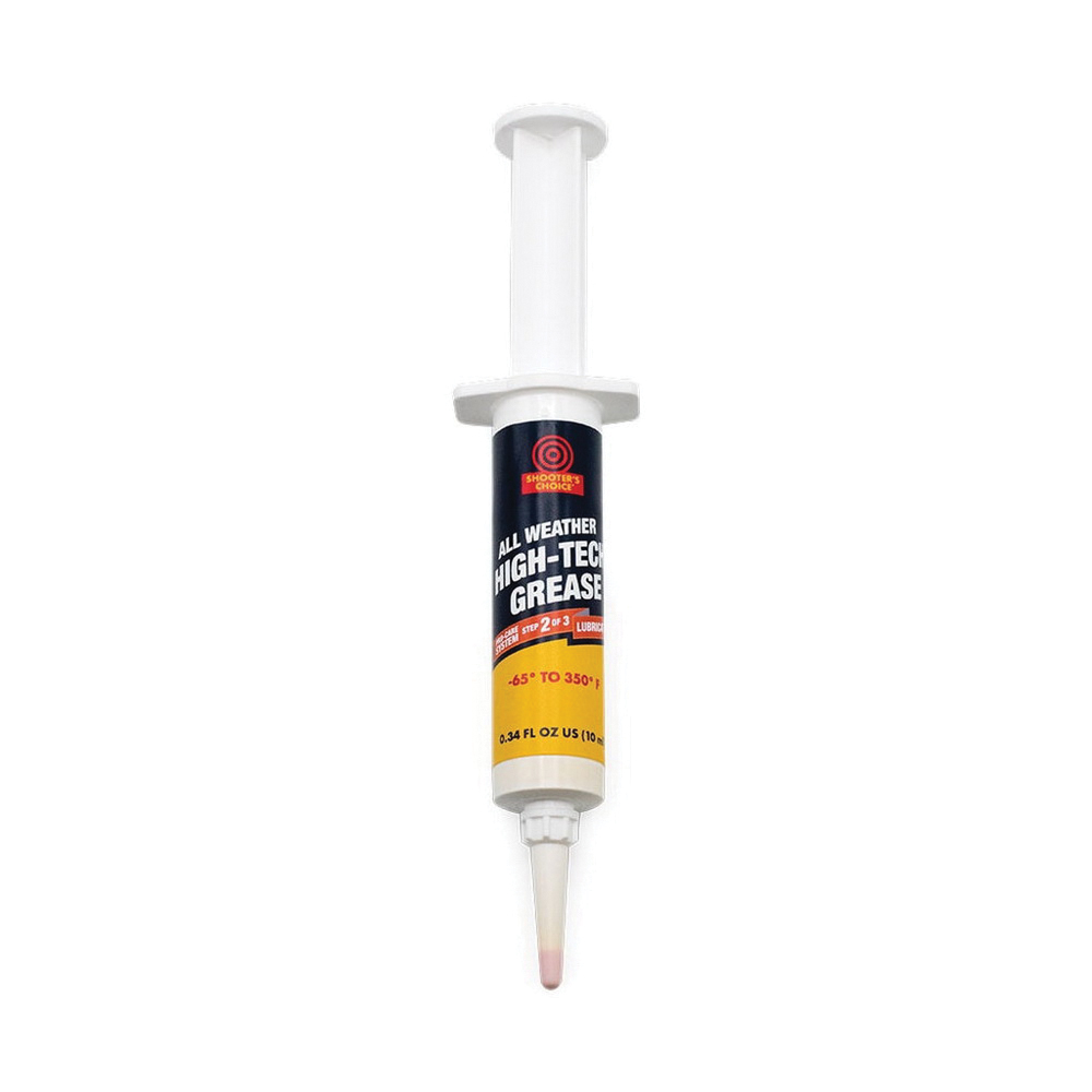 Shooter's Choice Synthetic All-Weather High-Tech Grease, 10 cc Plastic Syringe - G10CC