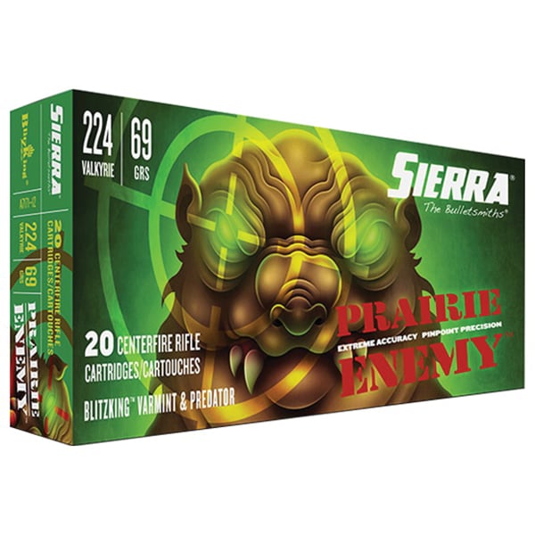 Sierra GameChanger 69 gr Sierra BlitzKing .224 Valkyrie Ammo, 20/box - A7171--12 - Sierra