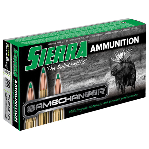 Sierra GameChanger 180 gr Tipped GameKing .300 Win Mag Ammo, 20/box - A4680--07 - Sierra