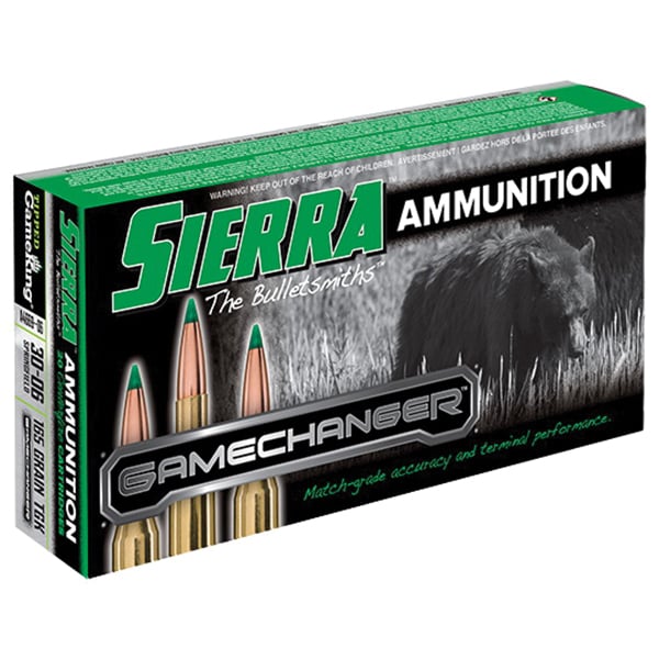 Sierra GameChanger 165 gr Tipped GameKing .30-06 Spfld Ammo, 20/box - A4669--06 - Sierra