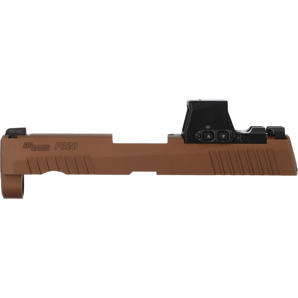 Sig Sauer Optic Ready Slide Assembly Fits P320 Carry/P320 Compact, Coyote Brown - Durable and Reliable - 8901569 - Sig Sauer