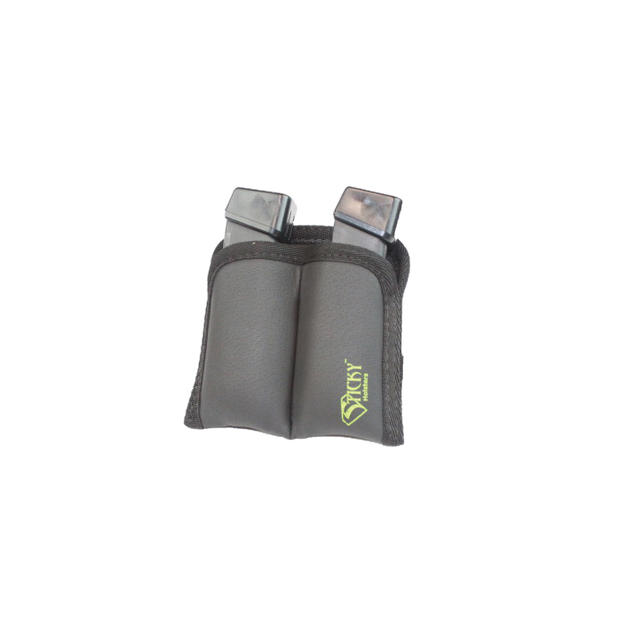 Sticky Holsters Dual Mag Sleeve, Black with Green Logo - DMS - Sticky Holsters