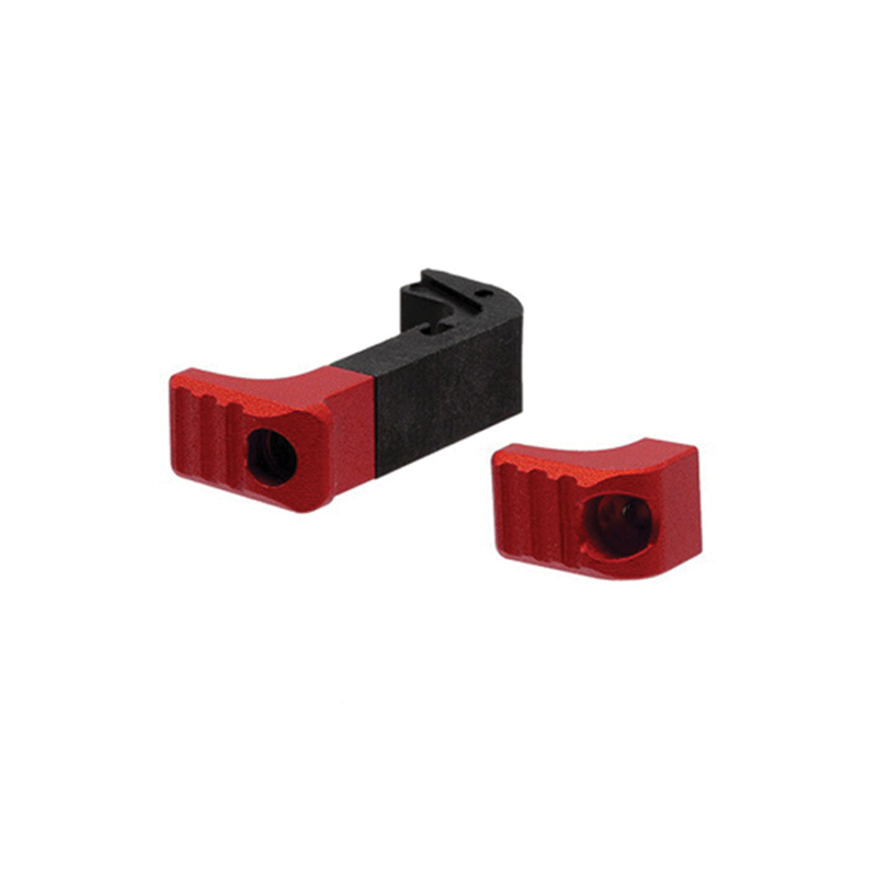 Strike Industries Modular Magazine Release for Glock 17, 19, 19x, 45 Gen 4-5 Pistols, Red - G4MAGRELEASERED - Strike Industries