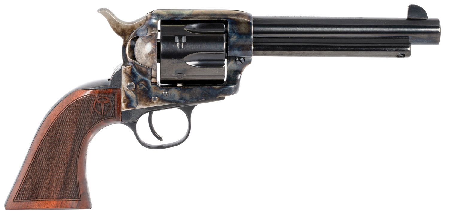 Taylors & Company The Smoke Wagon 5.5" Standard .45 LC Revolver, Case Hardened - 550813 - Taylors And Company